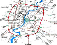 Ring Road Ahmedabad Map Engineering | Auda